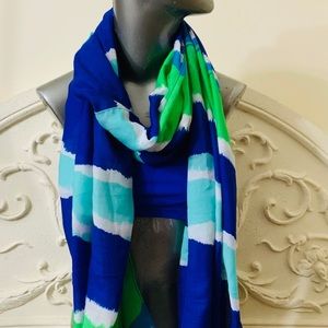 Echo Turquoise Blues Oblong Scarf